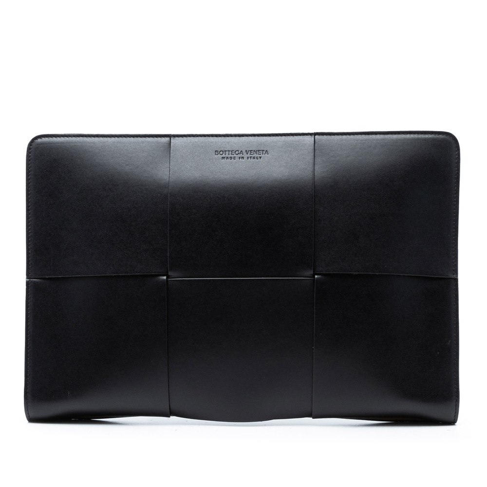 Pre-Loved Bottega Veneta Calfskin Maxi Intrecciato Arco Document Case